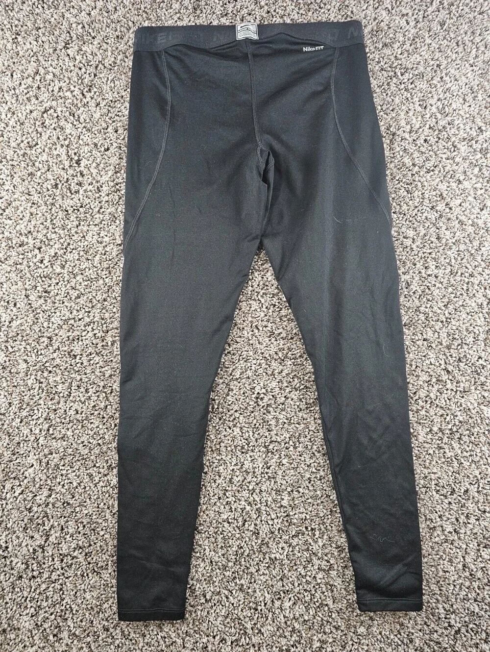 Nike Pro Womens Sz M Athletic Running Tights Black